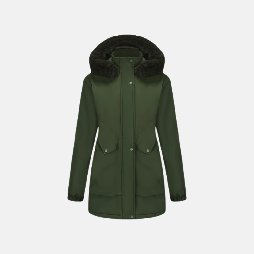 Norvique™ | Women’s Parka Jacket with Hood & Adjustable Waist