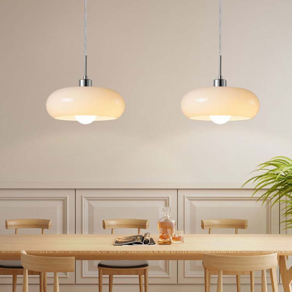 Hailie | Modern LED Ceiling Lamp in Orange & White