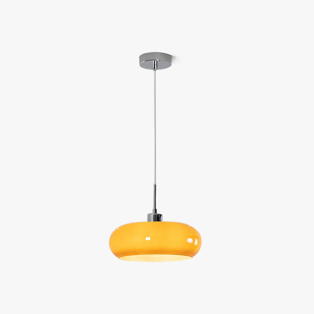 Hailie | Modern LED Ceiling Lamp in Orange & White