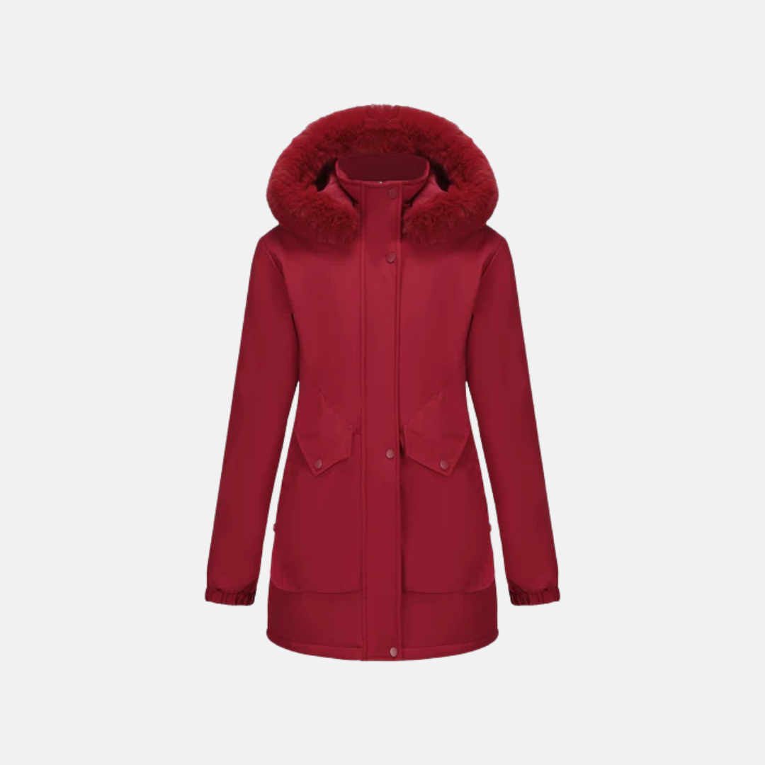 Norvique™ | Women’s Parka Jacket with Hood & Adjustable Waist