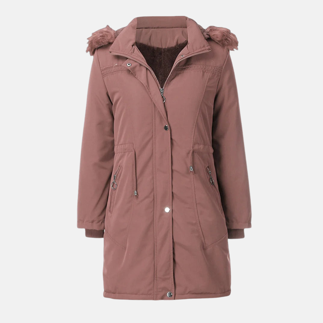 Aurivelle™ | Long Women’s Winter Jacket with Hood
