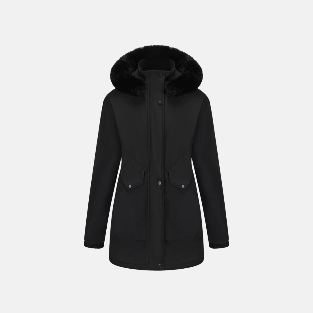 Norvique™ | Women’s Parka Jacket with Hood & Adjustable Waist