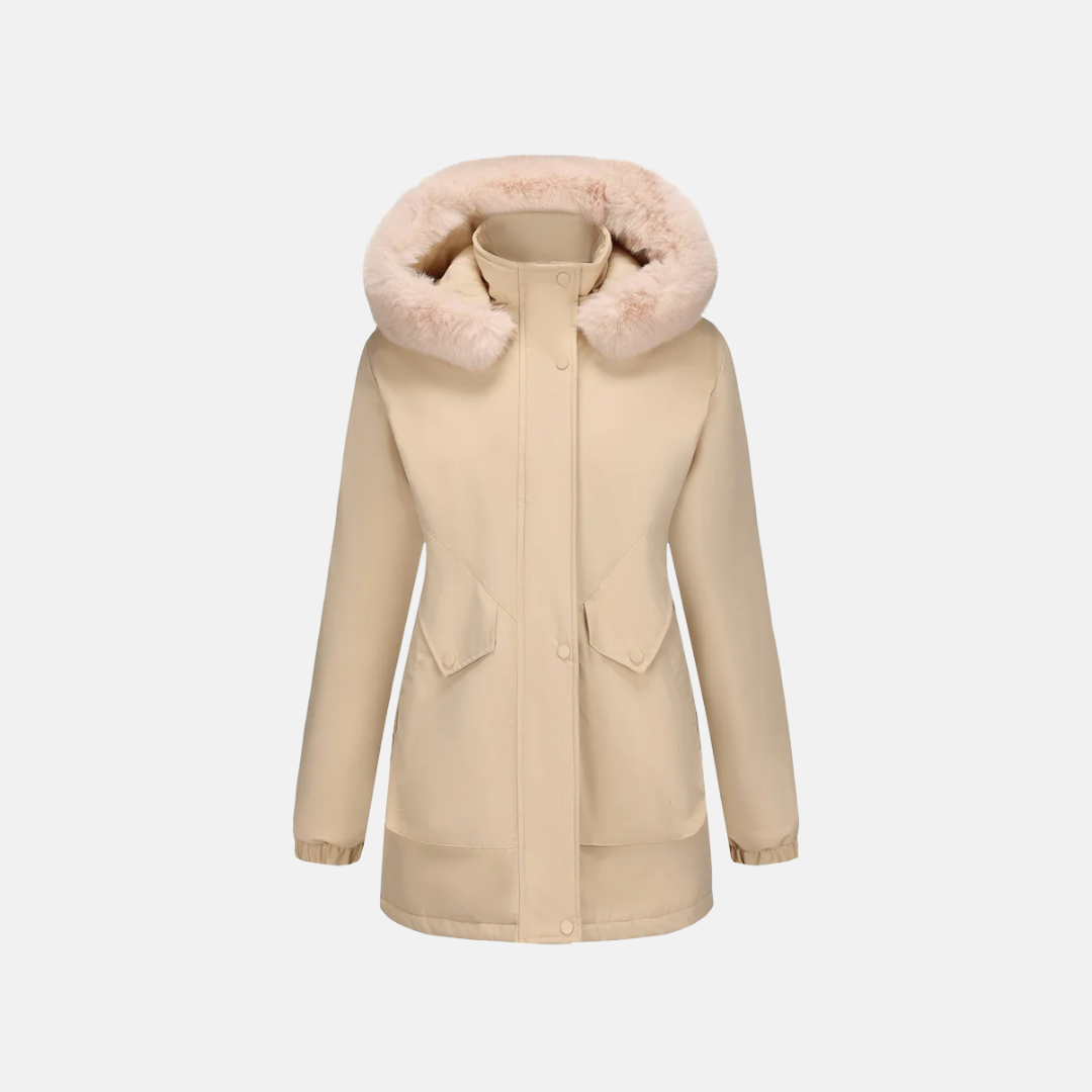 Norvique™ | Women’s Parka Jacket with Hood & Adjustable Waist