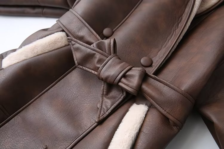 Caressa™ | Eco-Leather Women’s Jacket with Cashmere Lining