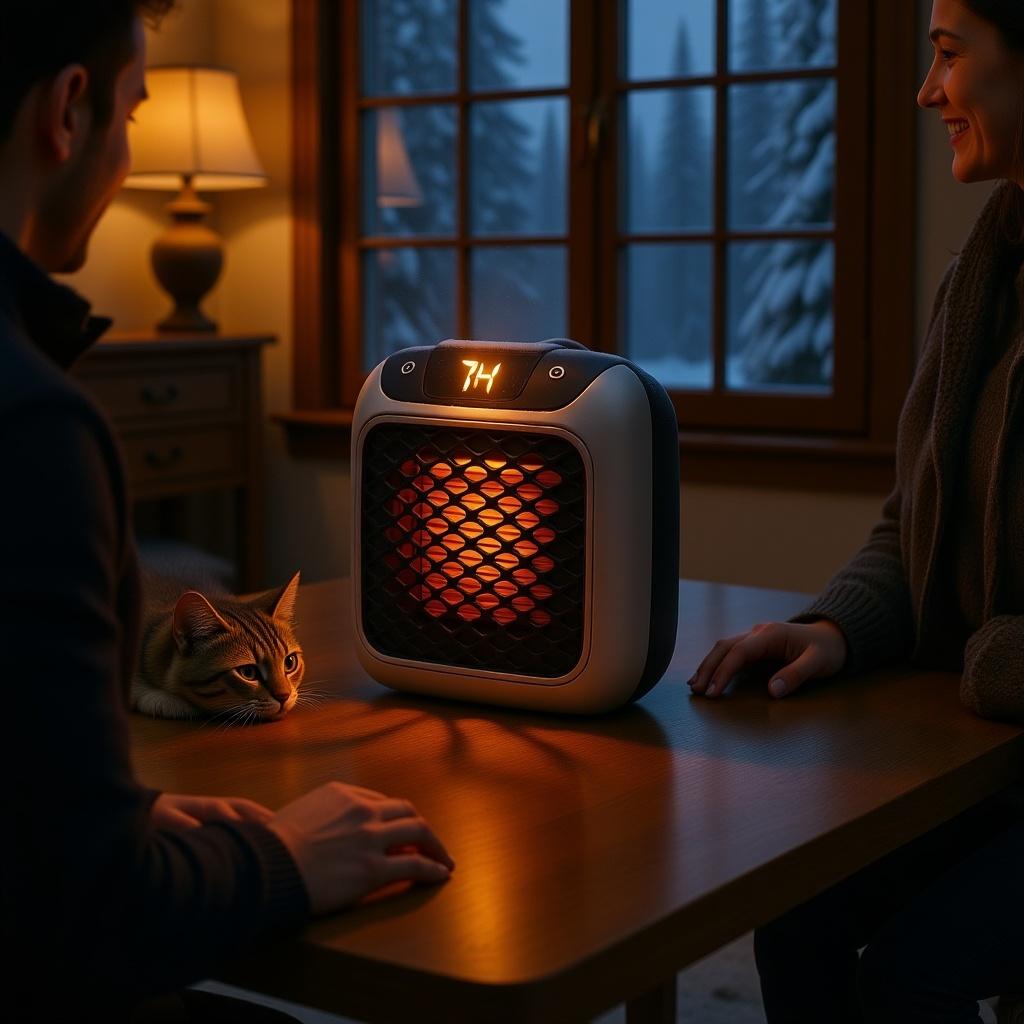AeroHeat™ | Compact Ceramic Heater with Digital Display