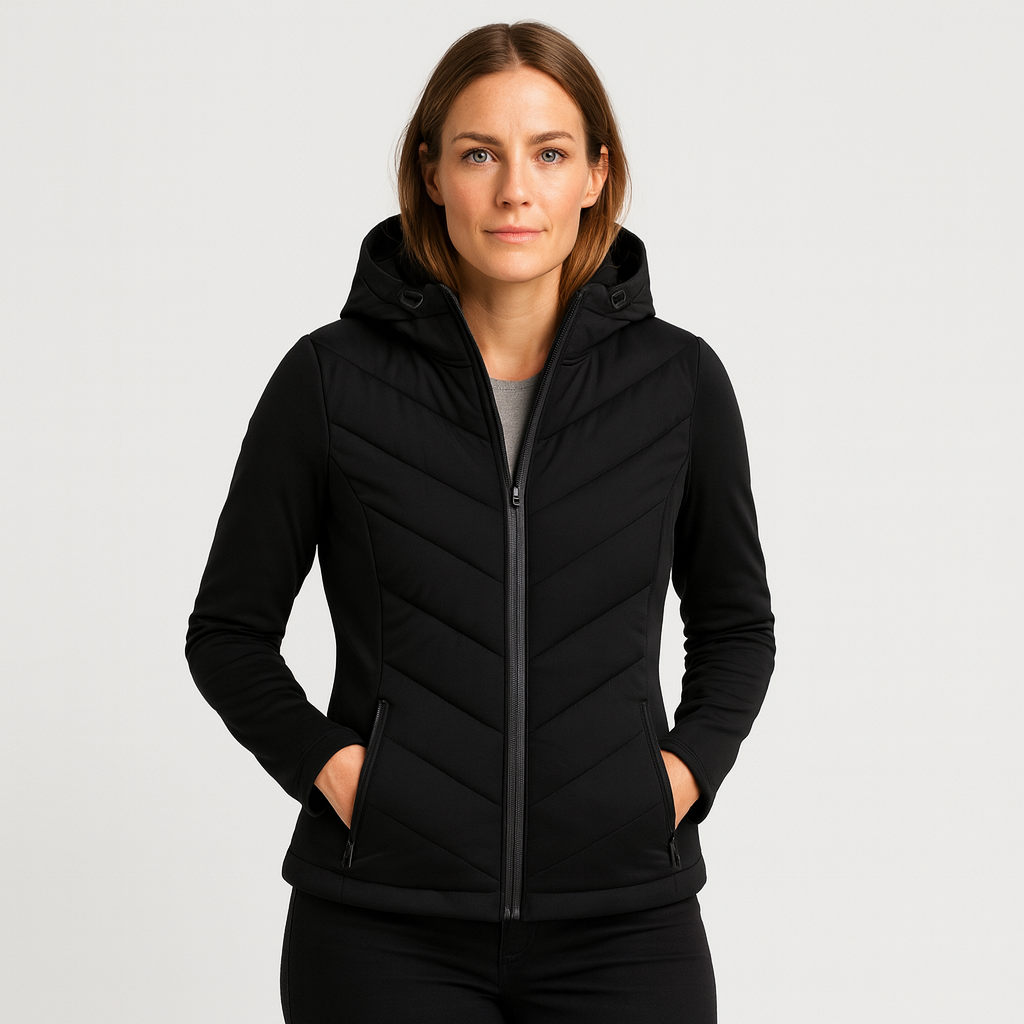 Marivelle™ | Women’s Softshell Padded Jacket – Windproof & Water-Repellent