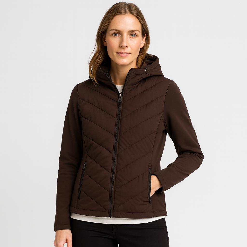 Marivelle™ | Women’s Softshell Padded Jacket – Windproof & Water-Repellent