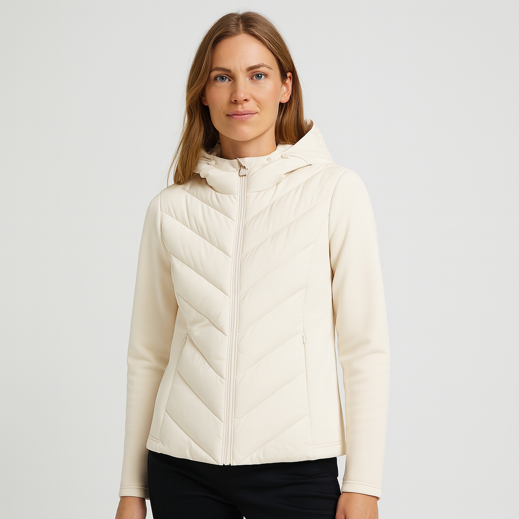 Marivelle™ | Women’s Softshell Padded Jacket – Windproof & Water-Repellent