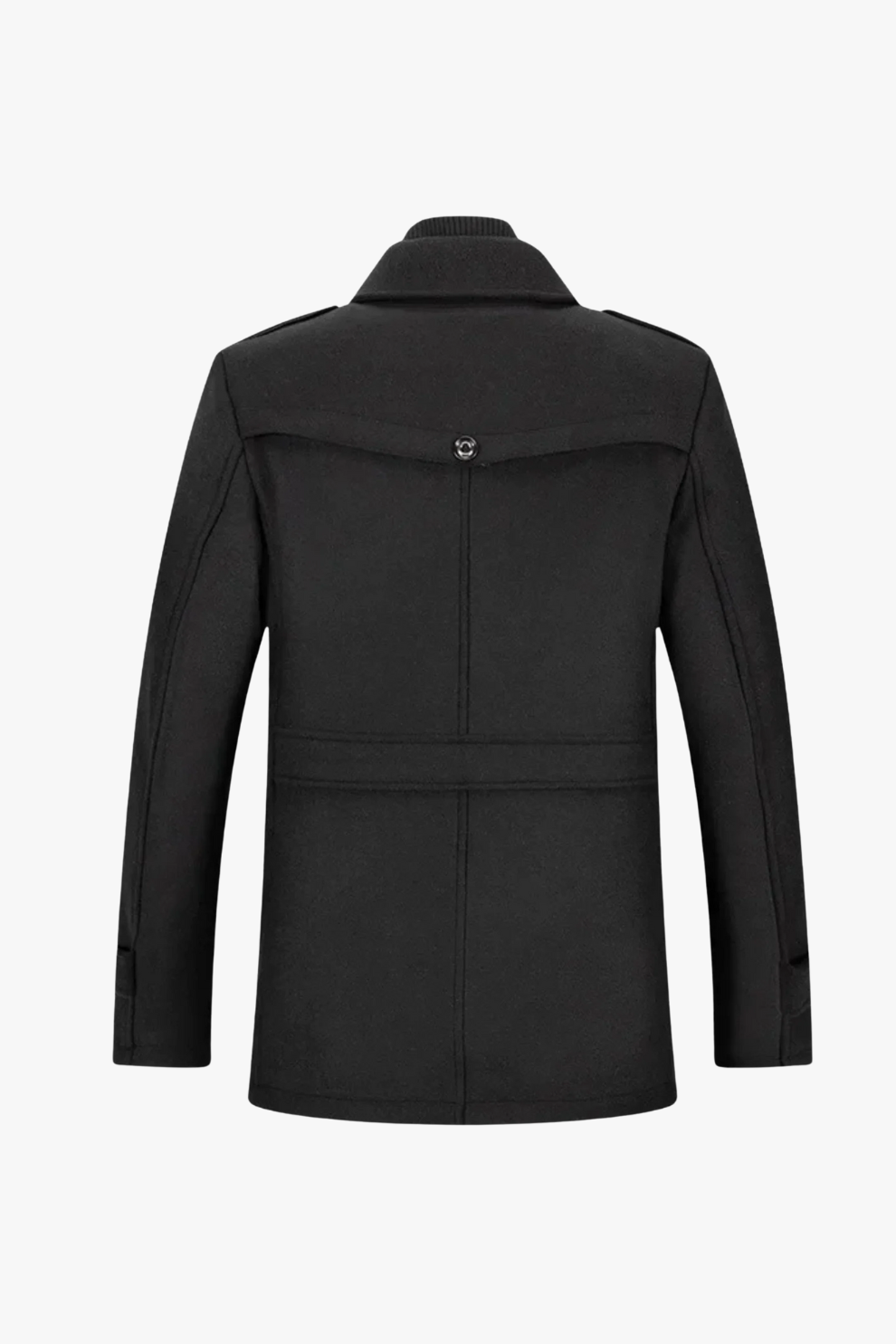 Ravenshire™ | Men’s Wool-Cashmere Overcoat in Black