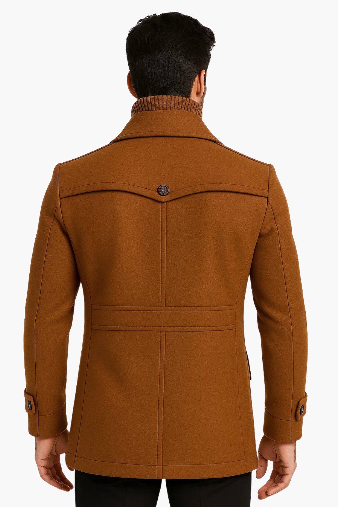 Ravenshire™ | Men’s Wool-Cashmere Overcoat in Brown