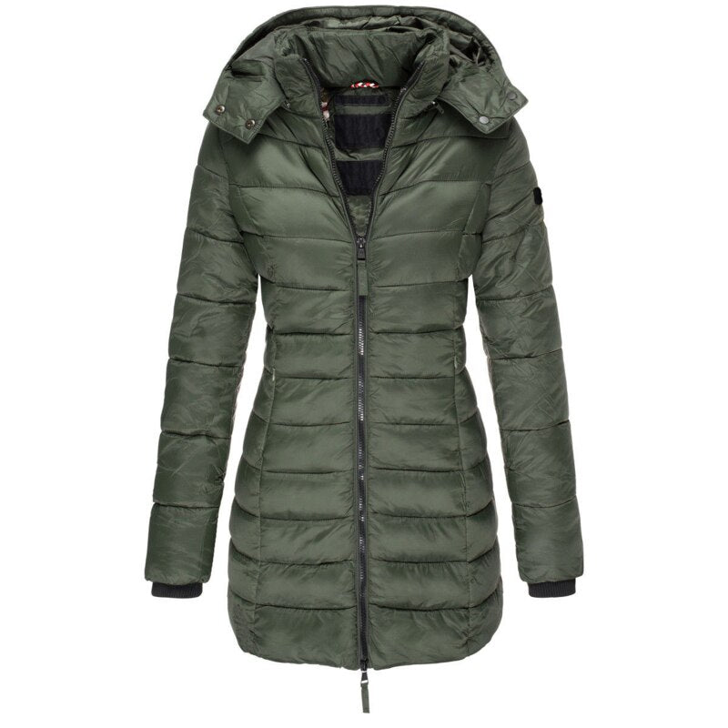 Aureven™ | Waterproof Padded Women’s Winter Jacket with Hood