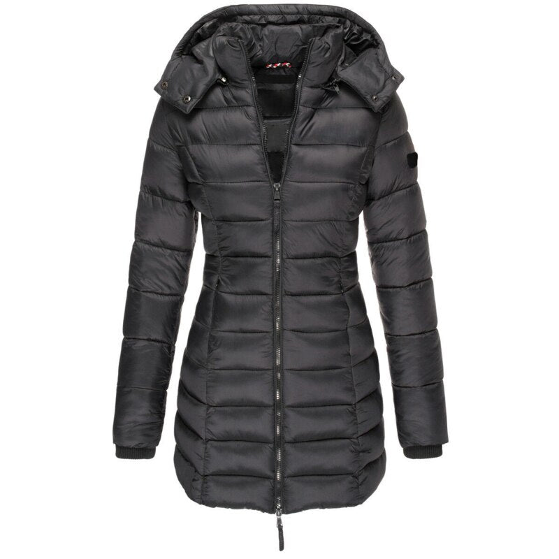 Aureven™ | Waterproof Padded Women’s Winter Jacket with Hood